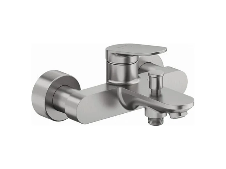 Mitigeur bain douche mécanique DURAVIT Wave inox brossé