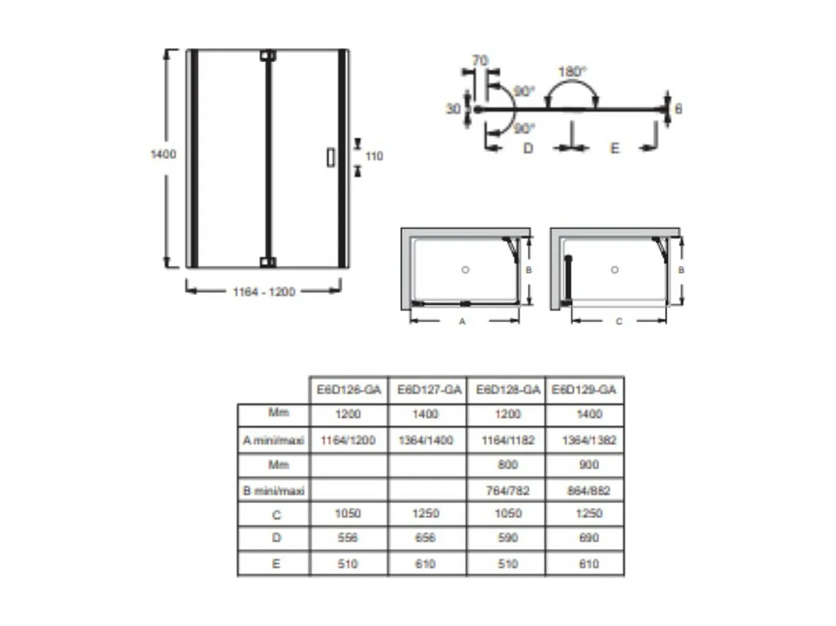 Pare bain JACOB DELAFON Capsule à poser en angle 120 x 80 cm, Chrome