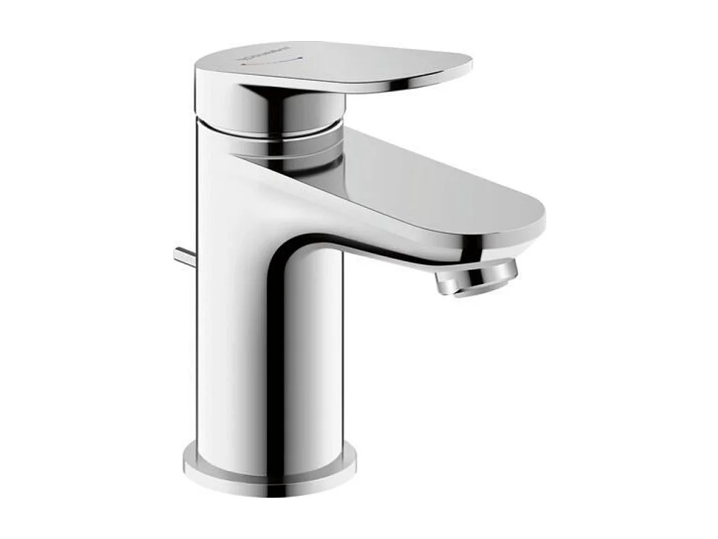 Mitigeur lavabo DURAVIT Wave S ouverture eau froide avec vidage chromé brillant