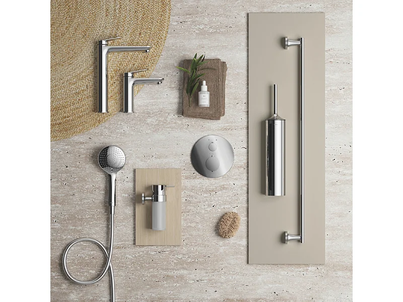 Mitigeur lavabo DURAVIT Wave M ouverture eau froide sans vidage chromé brillant