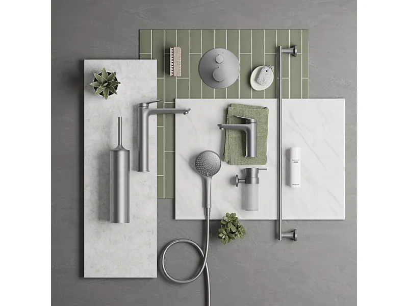 Robinet lave-mains eau froide DURAVIT Wave inox brossé