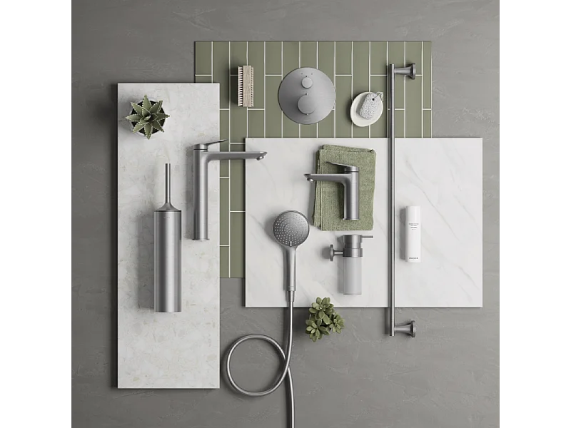 Robinet lave-mains eau froide DURAVIT Wave inox brossé