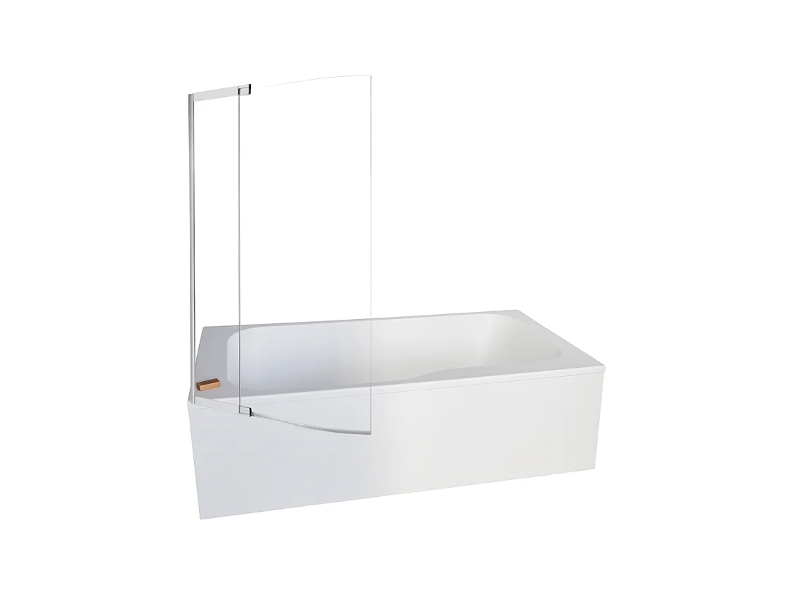Pack baignoire bain douche 160 x 85 JACOB DELAFON Malice version gauche + tablier en niche + pare bain