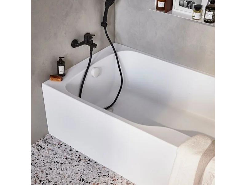 Pack baignoire bain douche 160 x 85 JACOB DELAFON Malice version gauche + tablier en angle