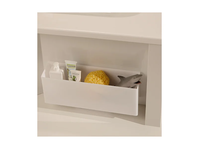 Pack baignoire bain douche 160 x 85 JACOB DELAFON Malice version droite + tablier bain douche Malice + boîte de rangement