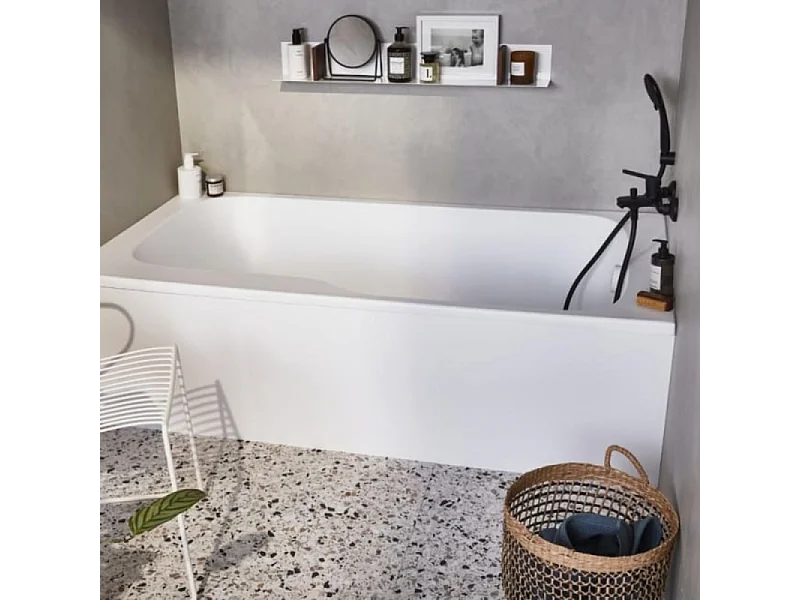 Pack baignoire bain douche 170 x 90 JACOB DELAFON Malice version droite + tablier en niche