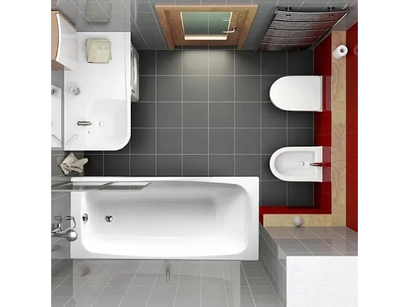 Baignoire droite JACOB DELAFON Diapason fonte + pare bain 170 X 75