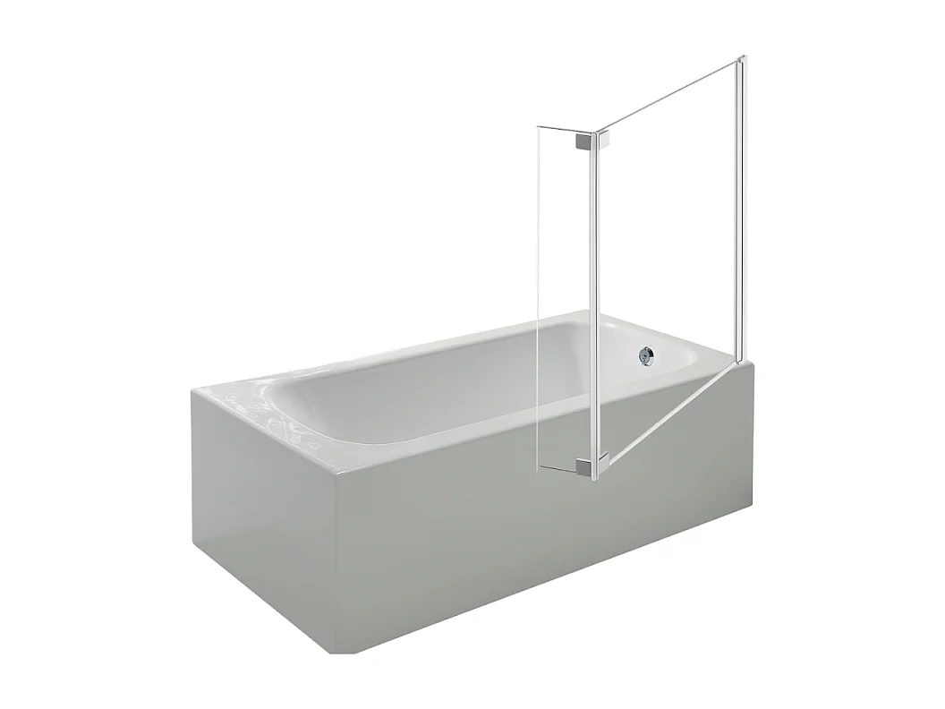Baignoire droite JACOB DELAFON Diapason fonte + pare bain 170 X 75