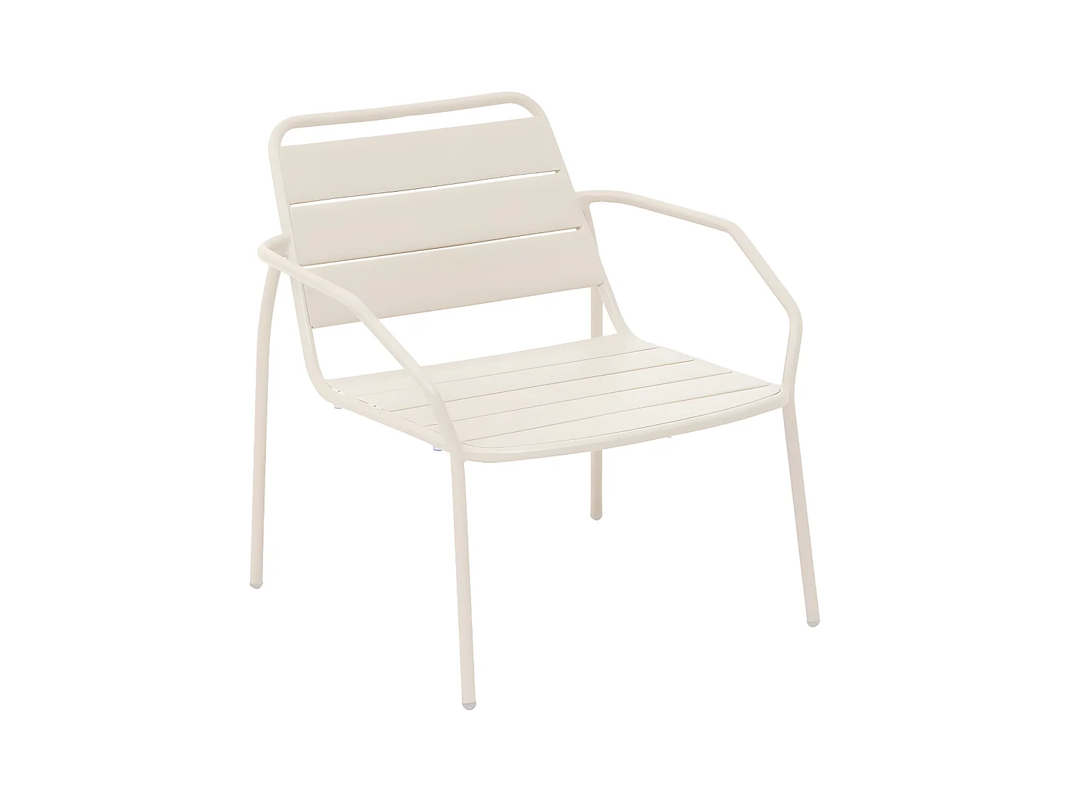 Fauteuil salon extérieur métal Phuket argile Hespéride