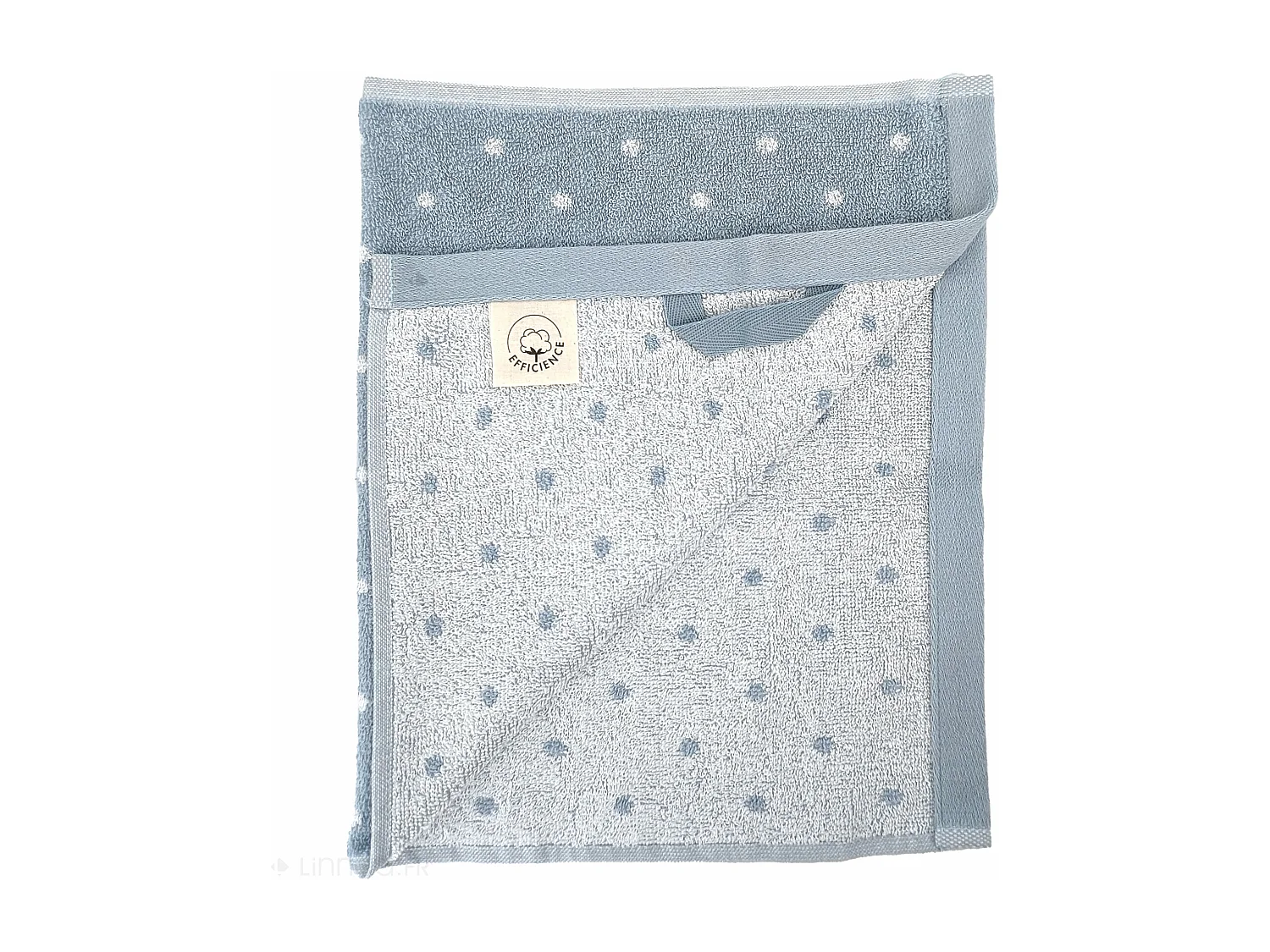 Parure de bain 7 pièces collection EFFICIENT DOTS bleu capri