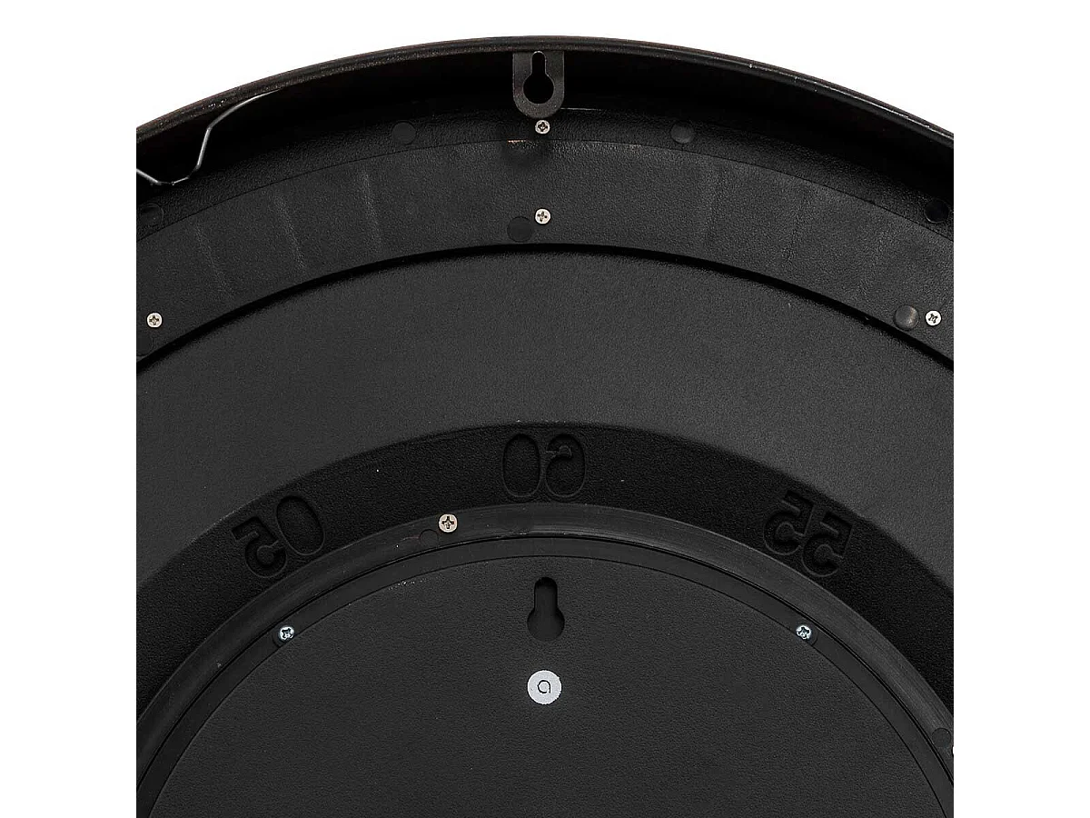 Pendule murale Marron style industriel avec rouages mobiles D 59 cm