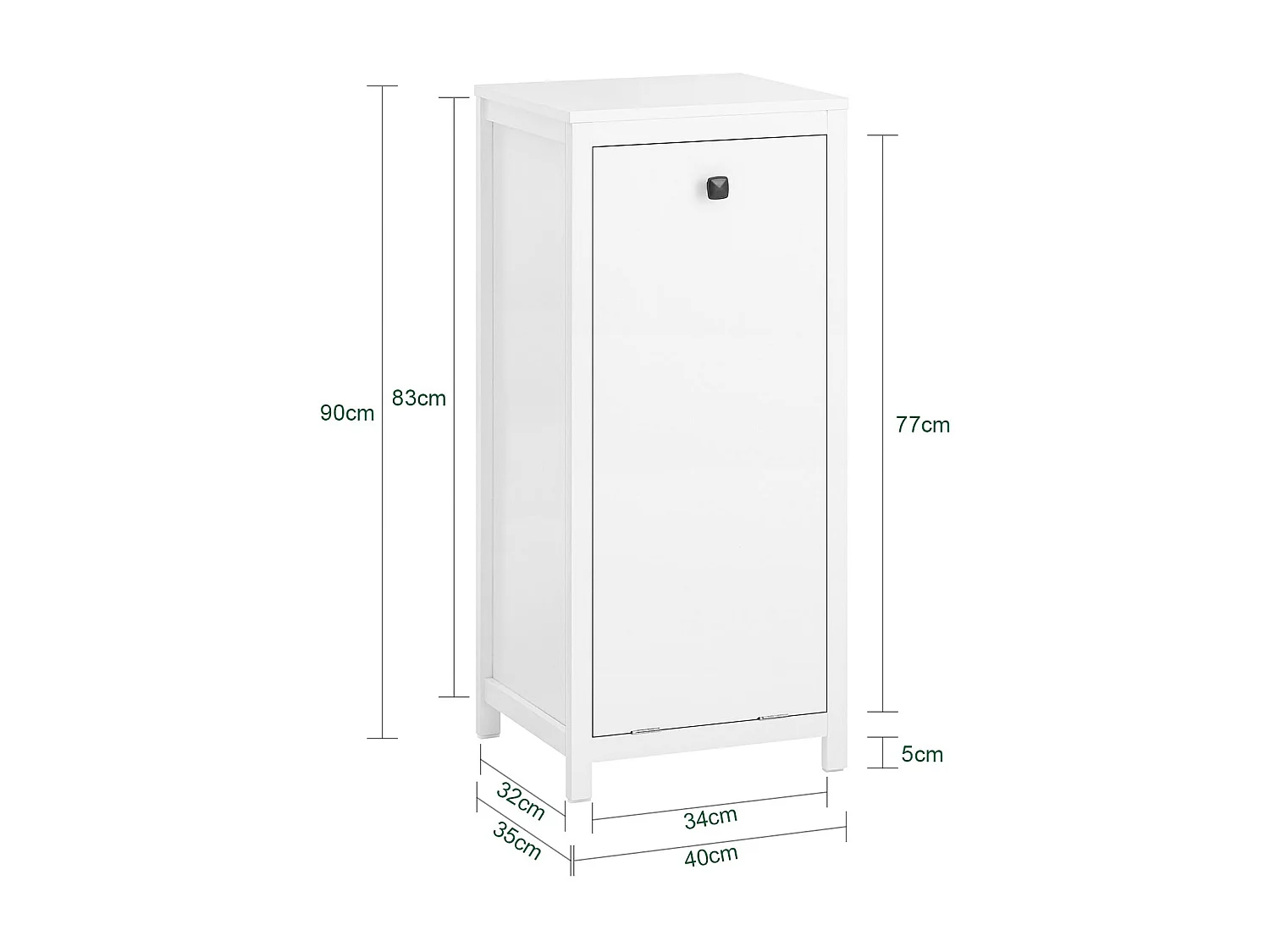 SoBuy Wäscheschrank BZR96-W