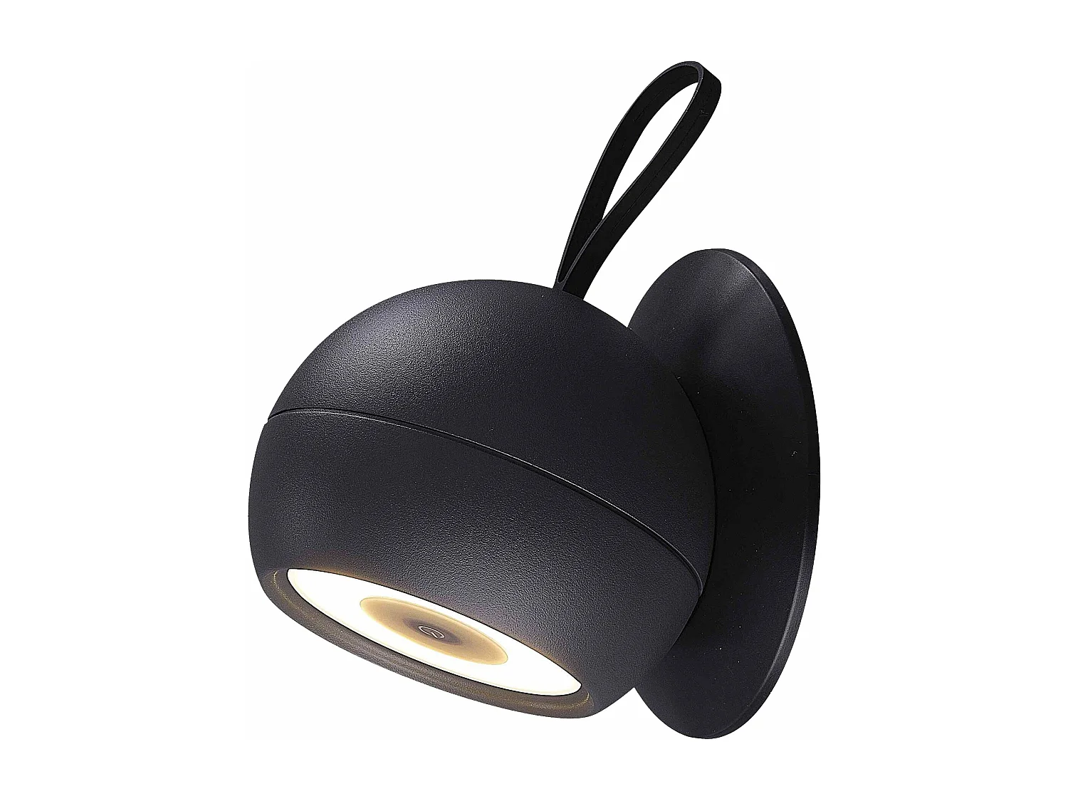 Lampe nomade ORBY Noir Aluminium H14.5 cm