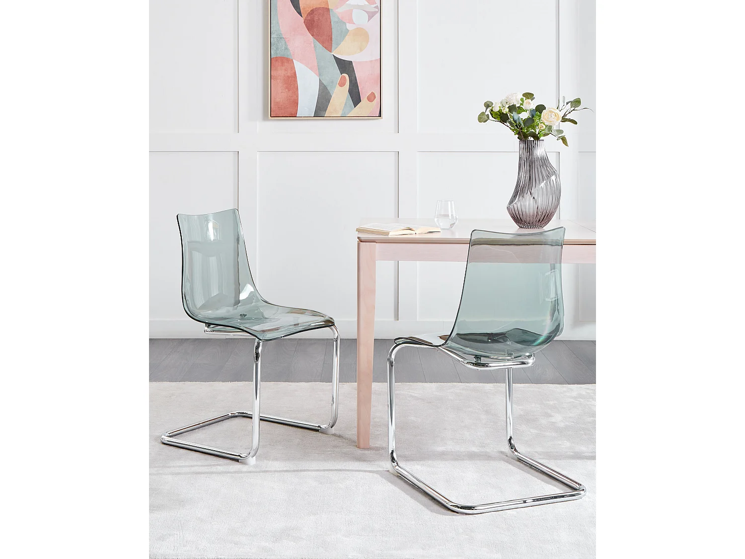 Lot de 2 chaises de salle à manger MARSHALL Noir