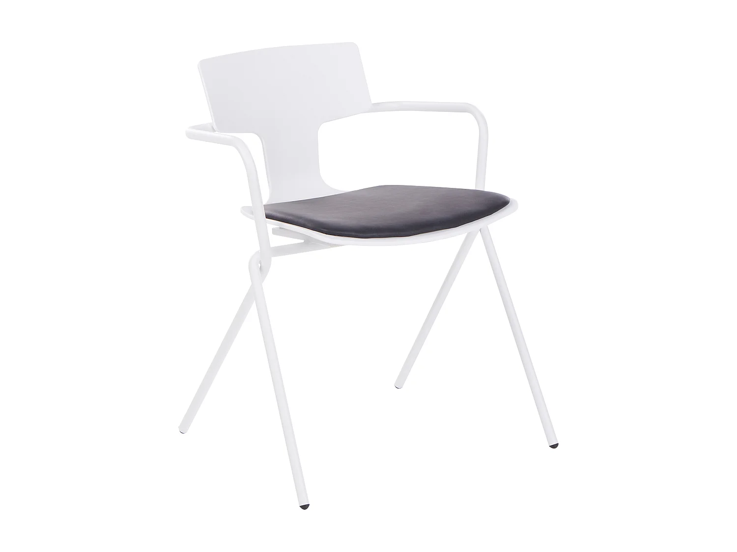 Lot de 2 chaises de salle à manger MANSON Noir/blanc