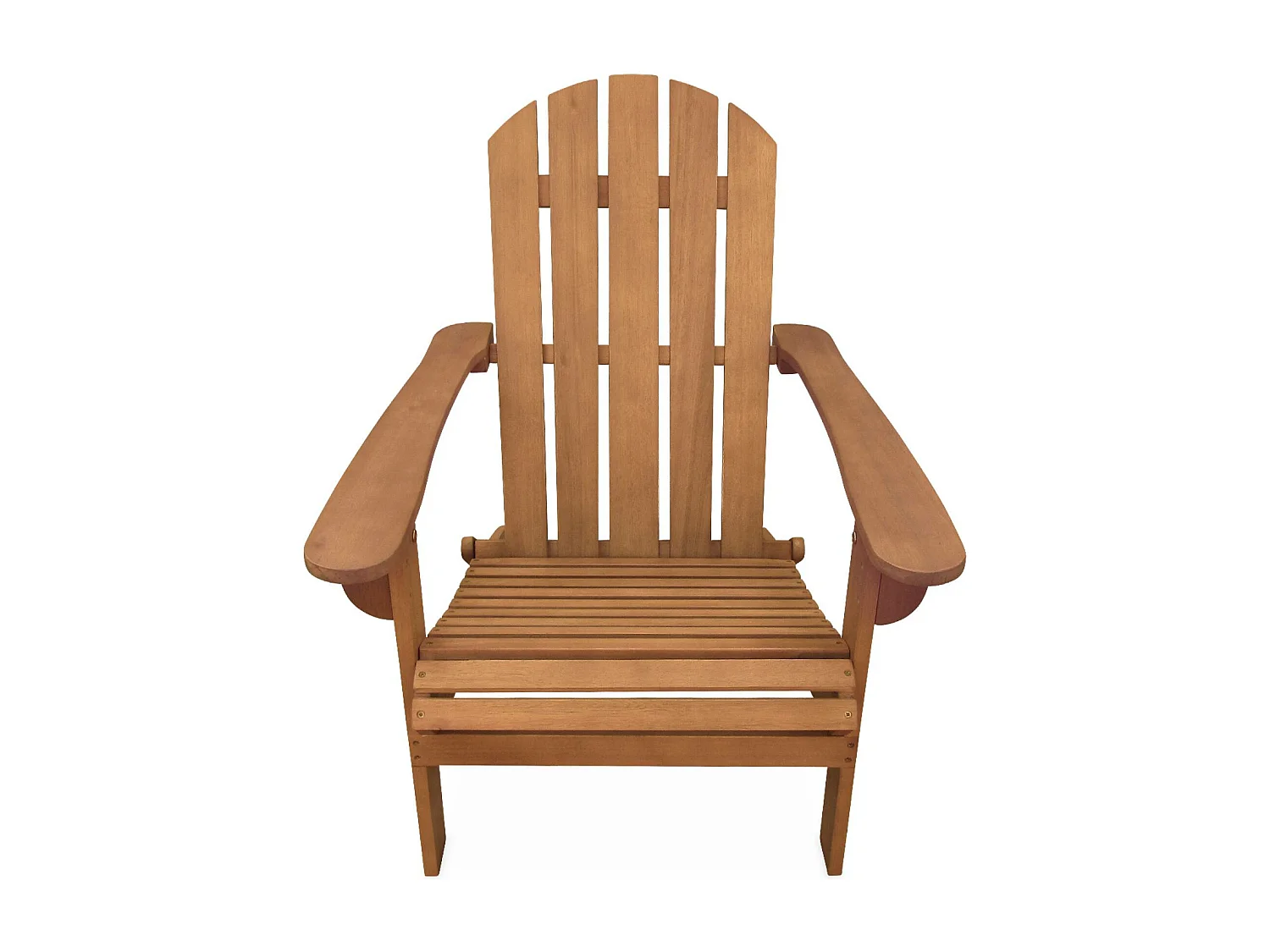 Lot de 2 fauteuils de jardin en bois - Adirondack Salamanca- Eucalyptus. chaises de terrasse rétro. sièges de plage