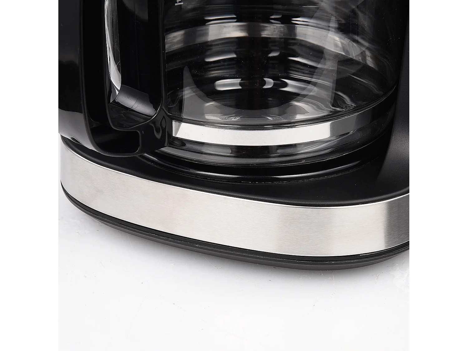 Cafetera de filtro barista con molinillo y jarra aislada | Cafetera aislada para 10 tazas grandes de café | Para café en grano y café molido, negro/gris