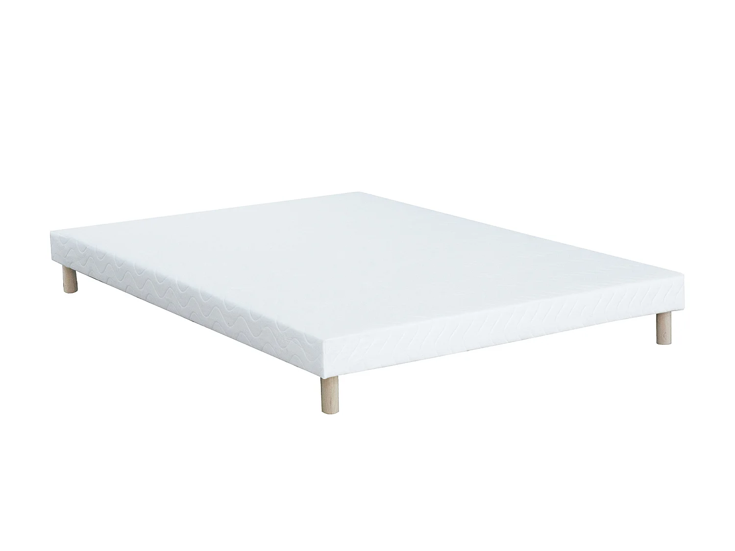 Ensemble 160 x 200 cm sommier tapissier + matelas hybride ressorts ensachés accueil nano ressorts + mémoire de forme ép.32cm - IPOH de YSMÉE