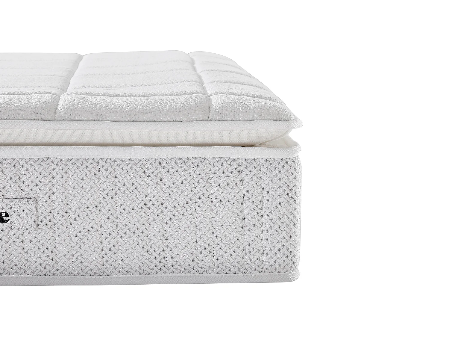 Ensemble 160 x 200 cm sommier tapissier + matelas hybride ressorts ensachés accueil nano ressorts + mémoire de forme ép.32cm - IPOH de YSMÉE