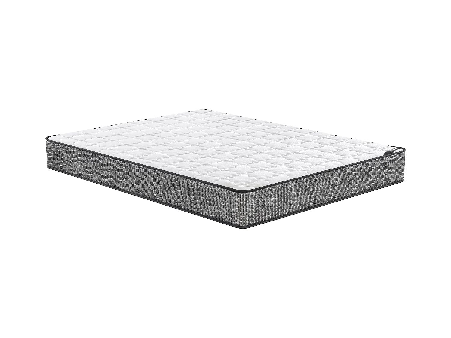Conjunto canapé abatible natural claro + colchón de muelles ensacados de 140 x 190 cm espesor 19cm - KIJAL de YSMÉE