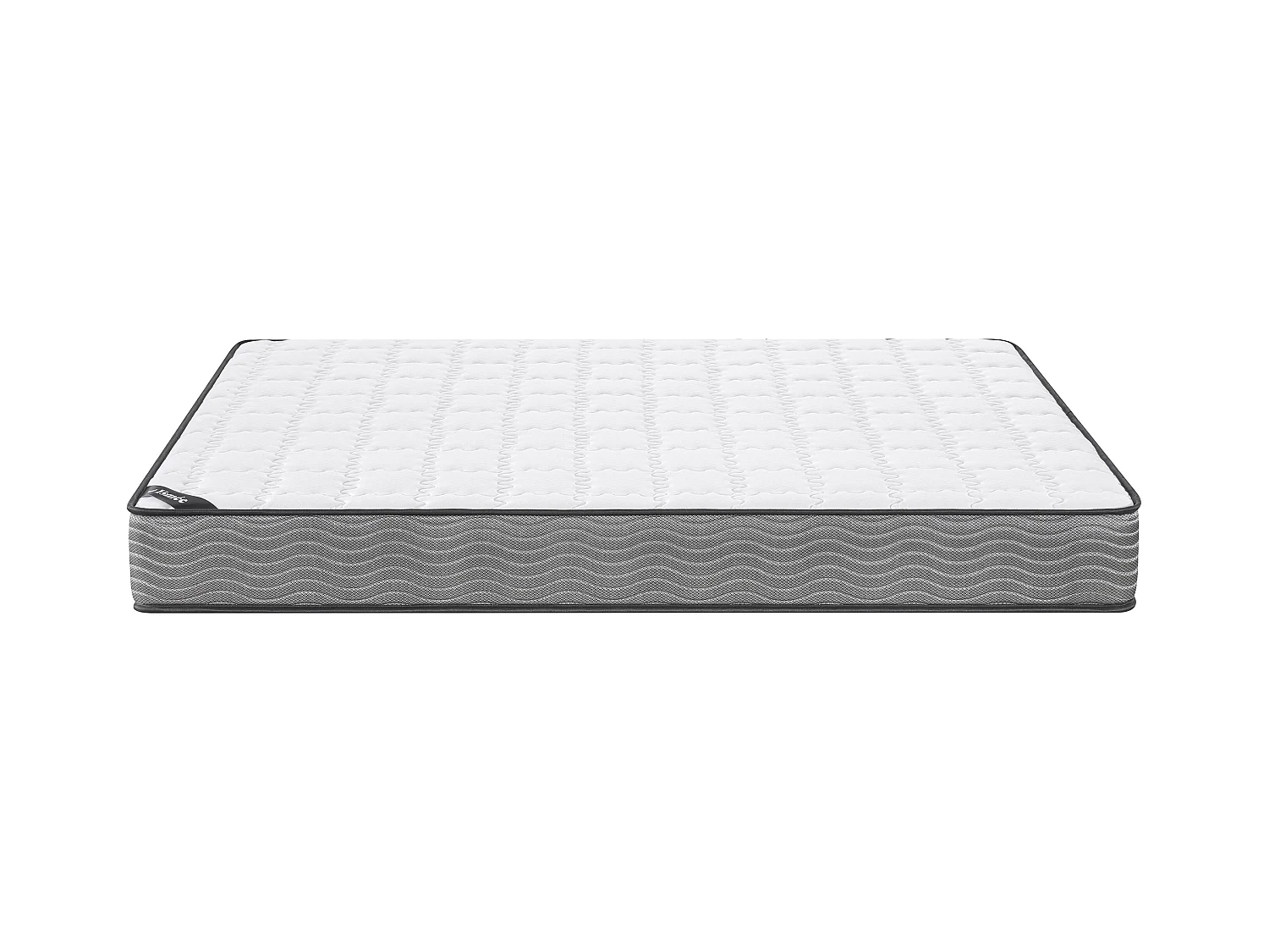 Zestaw 140 x 190 cm stelaż z białą skrzynią + materac ze sprężynami kieszeniowymi o grub. 19 cm - KIJAL marki YSMÉE