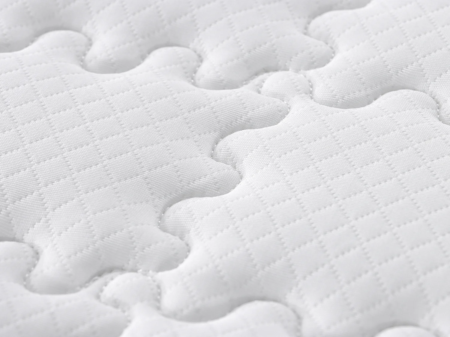 Set aus Bettgestell mit Bettkasten + Taschenfederkernmatratze - 140 x 190 cm - Stärke 19 cm - Weiß - KIJAL von YSMÉE