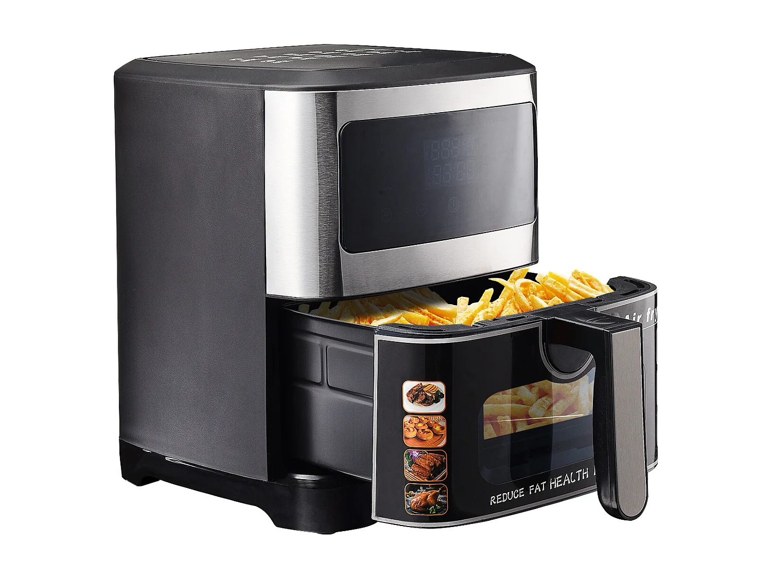 Airfryer XXL - Airfryer - Heteluchtfriteuse - 8,8 liter - Temperatuur: 360 ℃ - 8 kookfuncties Airfryer One-Touch Control