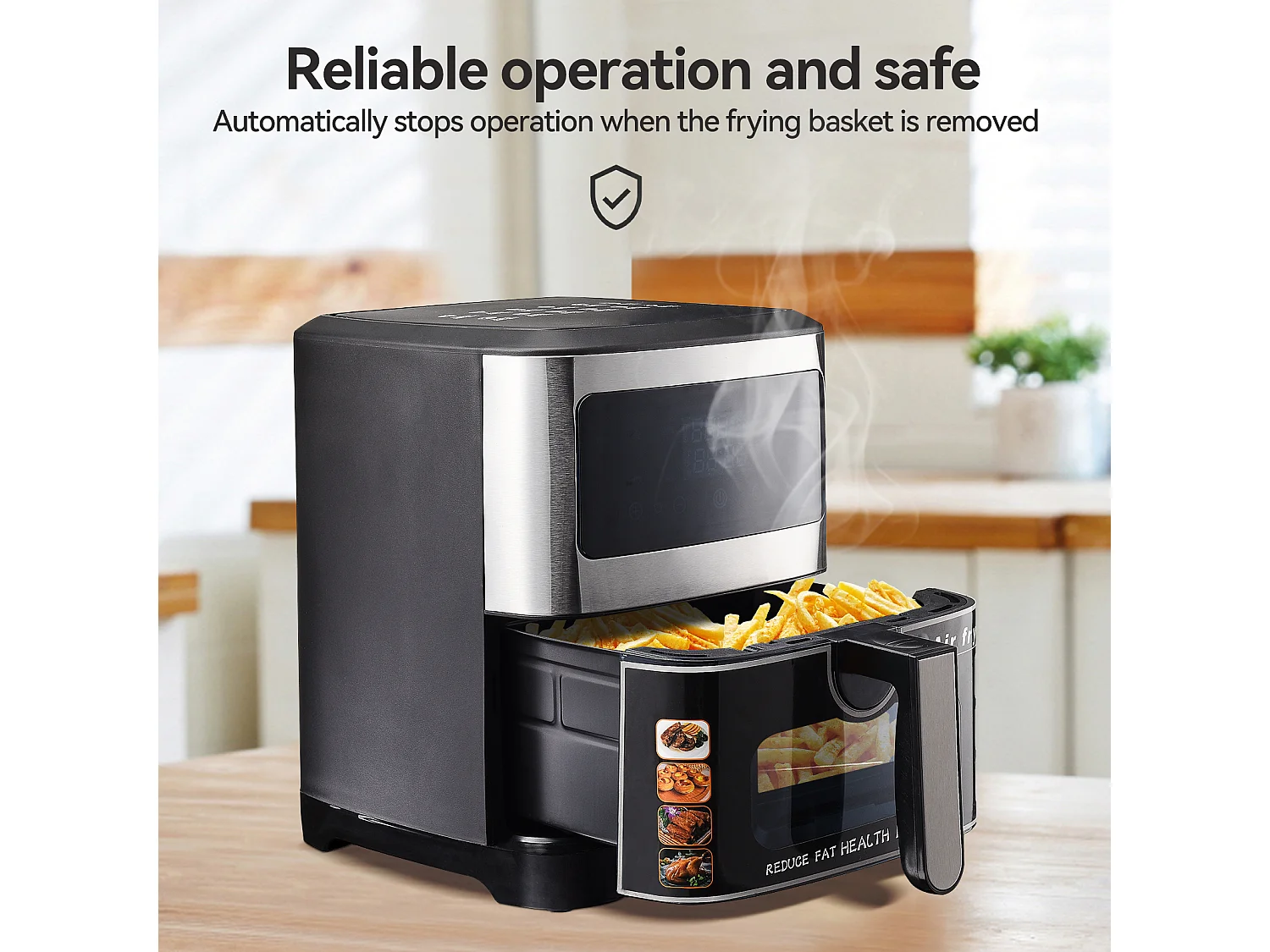 Airfryer XXL - Airfryer - Heteluchtfriteuse - 8,8 liter - Temperatuur: 360 ℃ - 8 kookfuncties Airfryer One-Touch Control