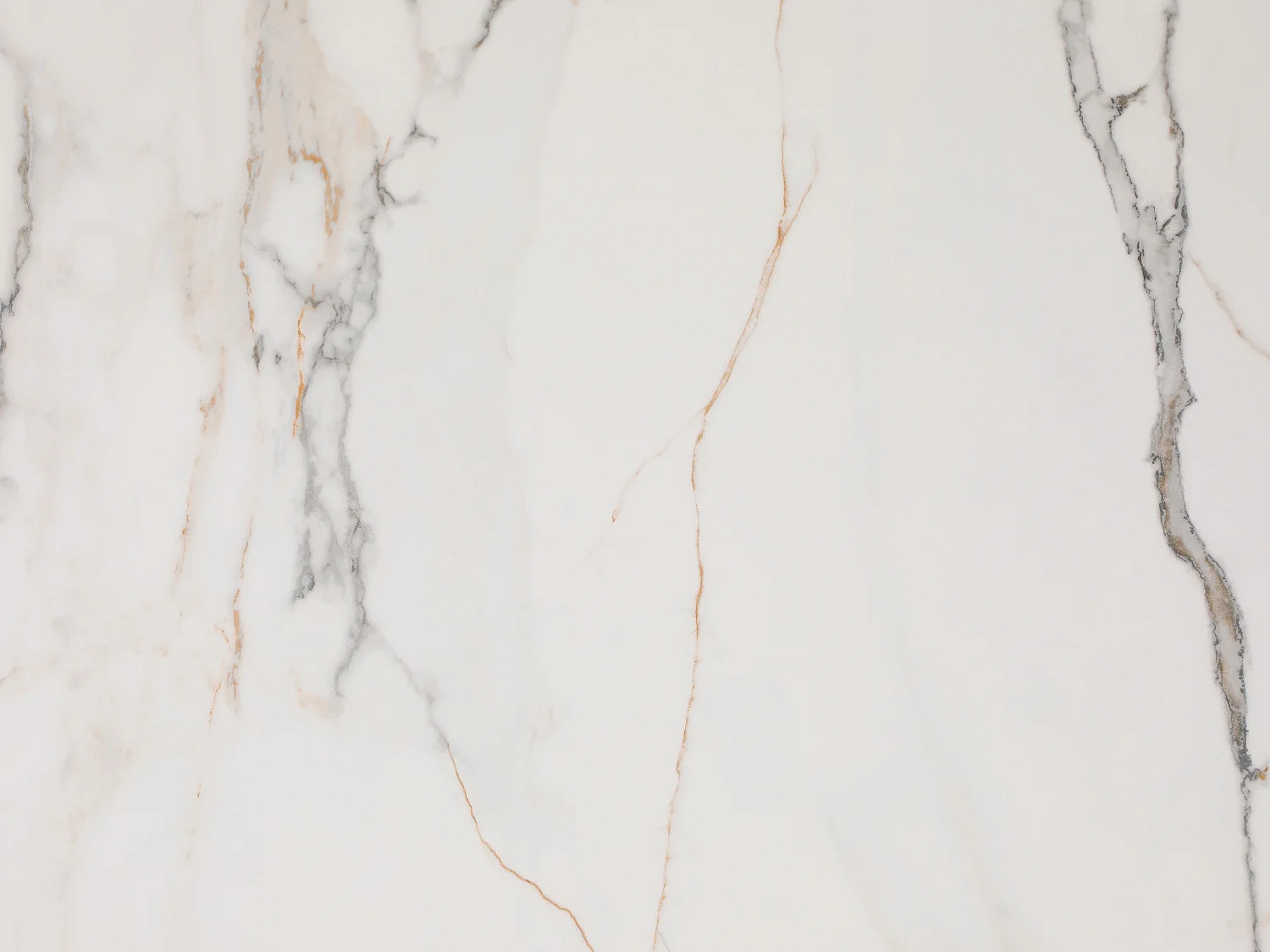 Table à manger extensible 6 à 10 personnes en céramique et métal noir - Effet marbre blanc - OLIFIA de Maison Céphy