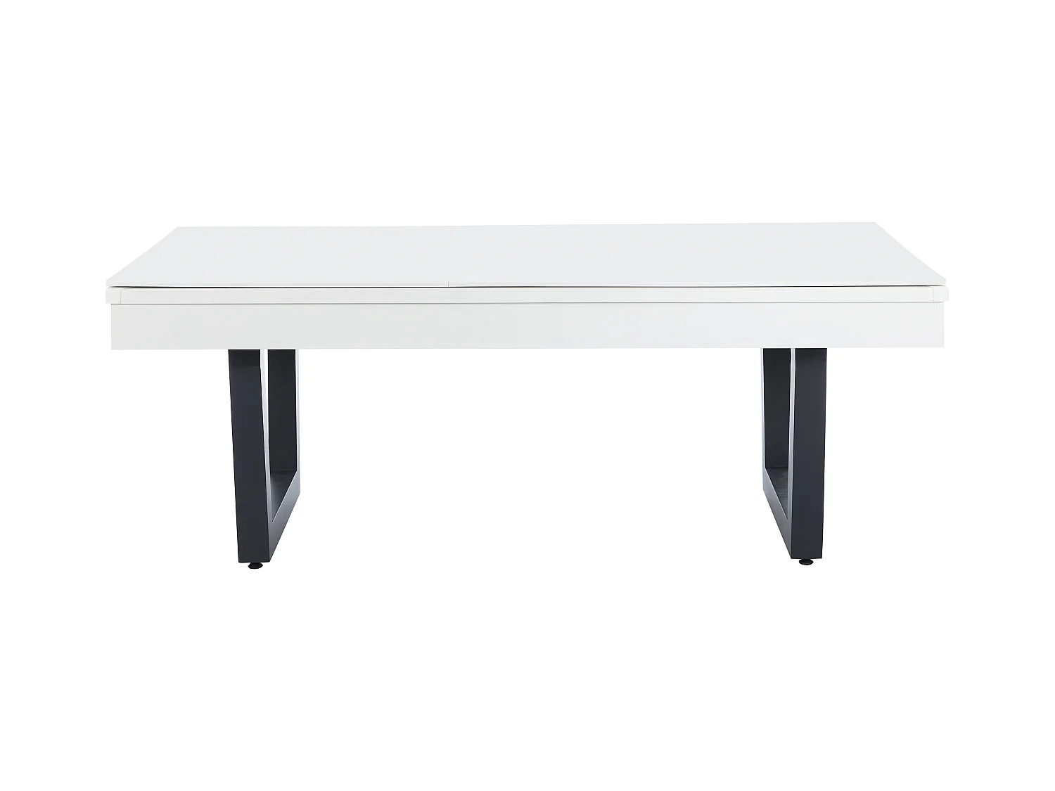 Multifunktionstisch - Billard & Tischtennis - 213,4 x 111,8 x 78,5 cm - Weiß & Schwarz - MELIAN