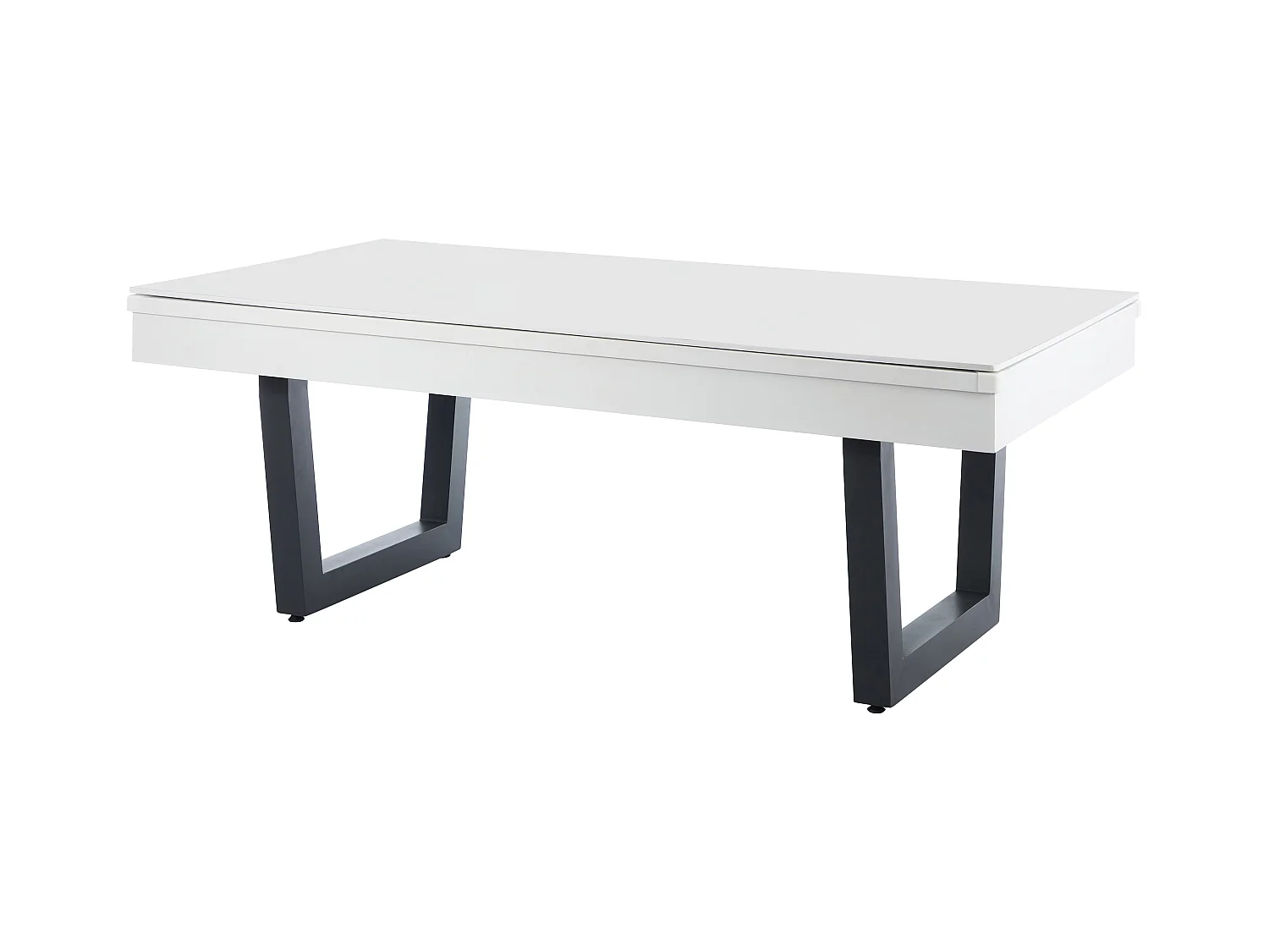 Multifunktionstisch - Billard & Tischtennis - 213,4 x 111,8 x 78,5 cm - Weiß & Schwarz - MELIAN