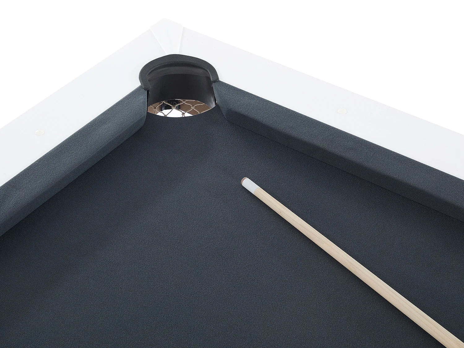 Table transformable - Billard & Ping-pong - Coloris blanc et noir - L213,4 x P111,8 x H78,5 cm - MELIAN