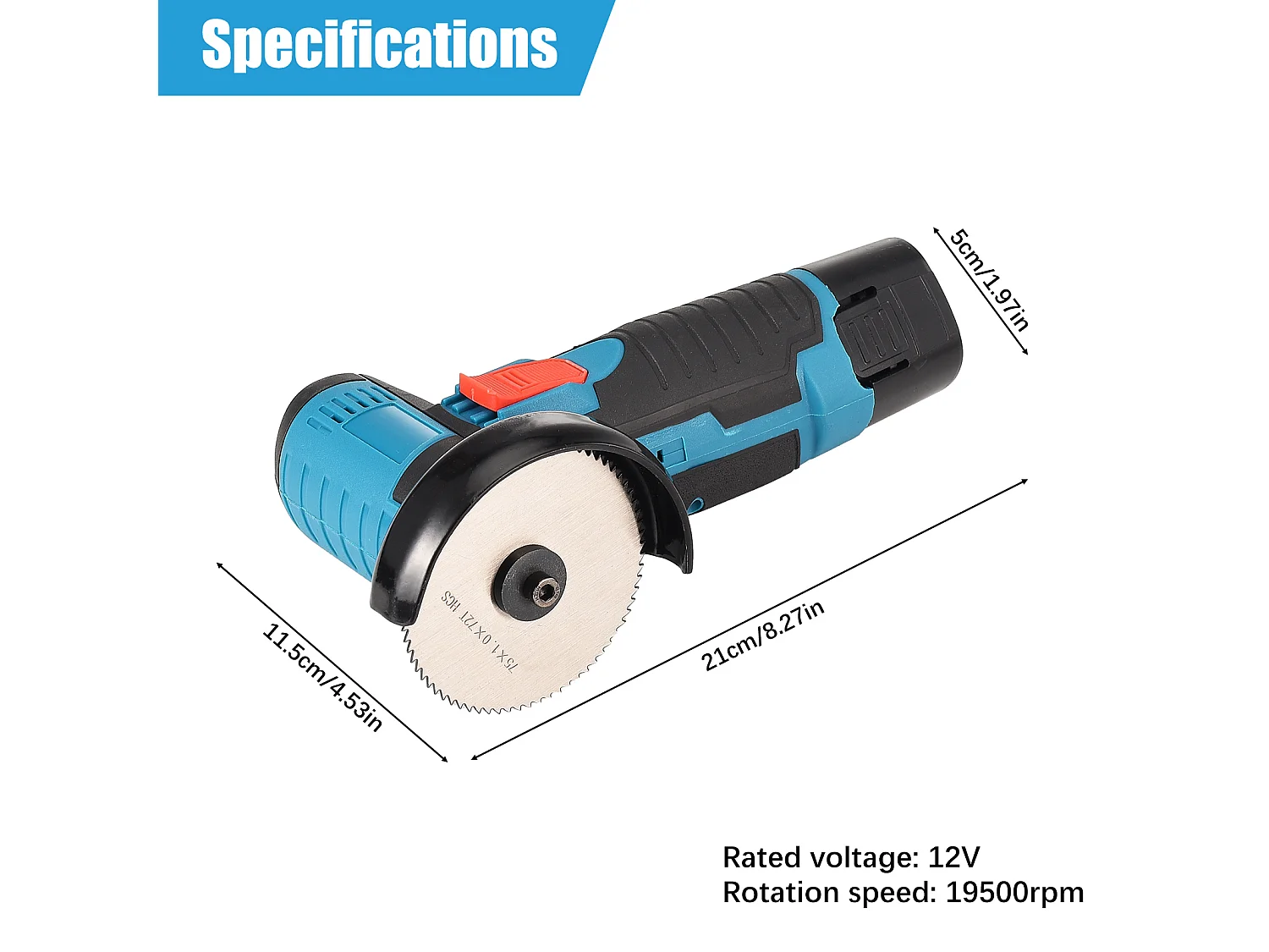 Mini meuleuse d'angle sans fil 19500 tr/min avec batterie Flex, pour poncer, séparer et polir avec 2 batteries 12 V 2000 mAh