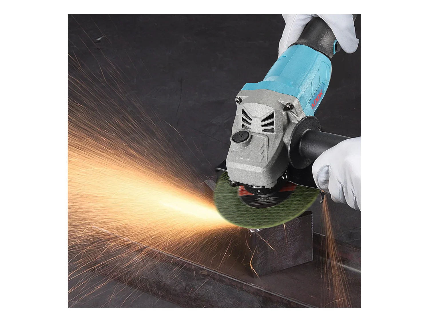 Meuleuse D'angle Brushless - Meuleuse angulaire sans fil - (Ø Disque à Ébarber/à Tronçonner:125 mm) - 2 Batterie lithium-ion 21V 3.0Ah et 1 chargeur