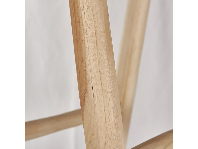 Porte-serviettes et linge 180 cm 5 niveaux en bois teck clair – ANKSA