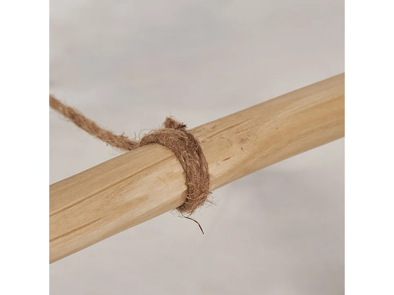 Porte-serviettes et linge 180 cm 5 niveaux en bois teck clair – ANKSA