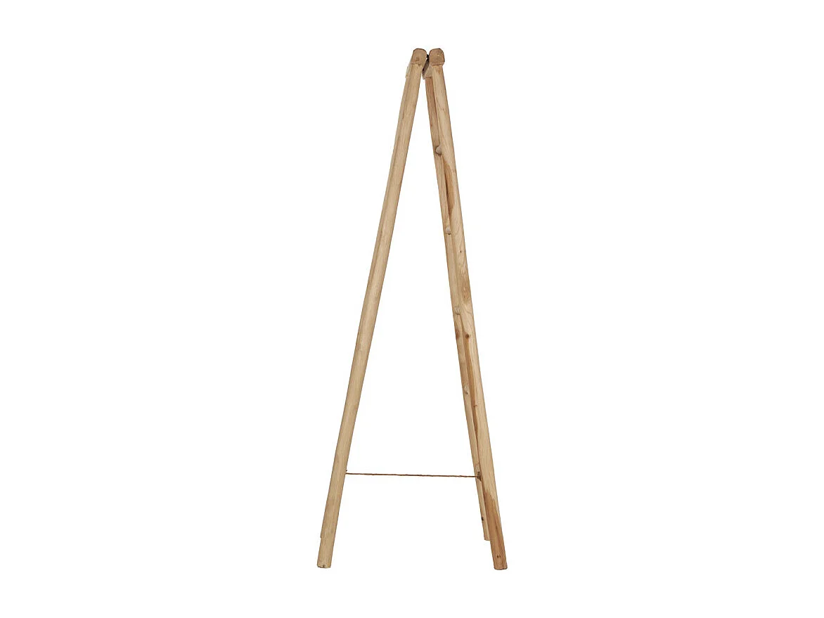 Porte-serviettes et linge 180 cm 5 niveaux en bois teck clair – ANKSA