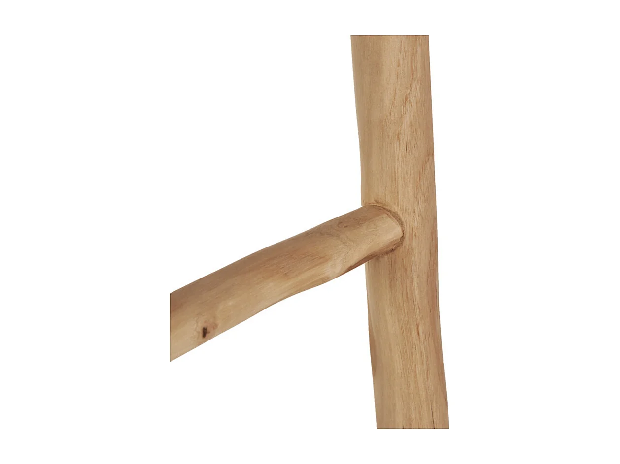 Porte-serviettes et linge 180 cm 5 niveaux en bois teck clair – ANKSA