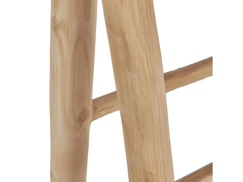 Porte-serviettes et linge 102 cm 3 niveaux en bois teck clair – ANKSA