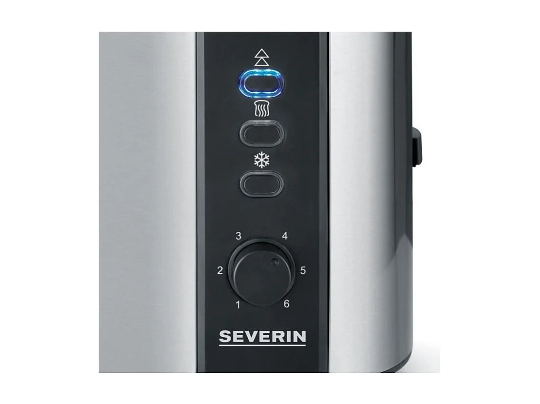 SEVERIN AT2589 Grille-pain, 2 fentes pour 2 tranches : griller, degeler et rechauffer, support viennoiseries, centrage auto, Ino