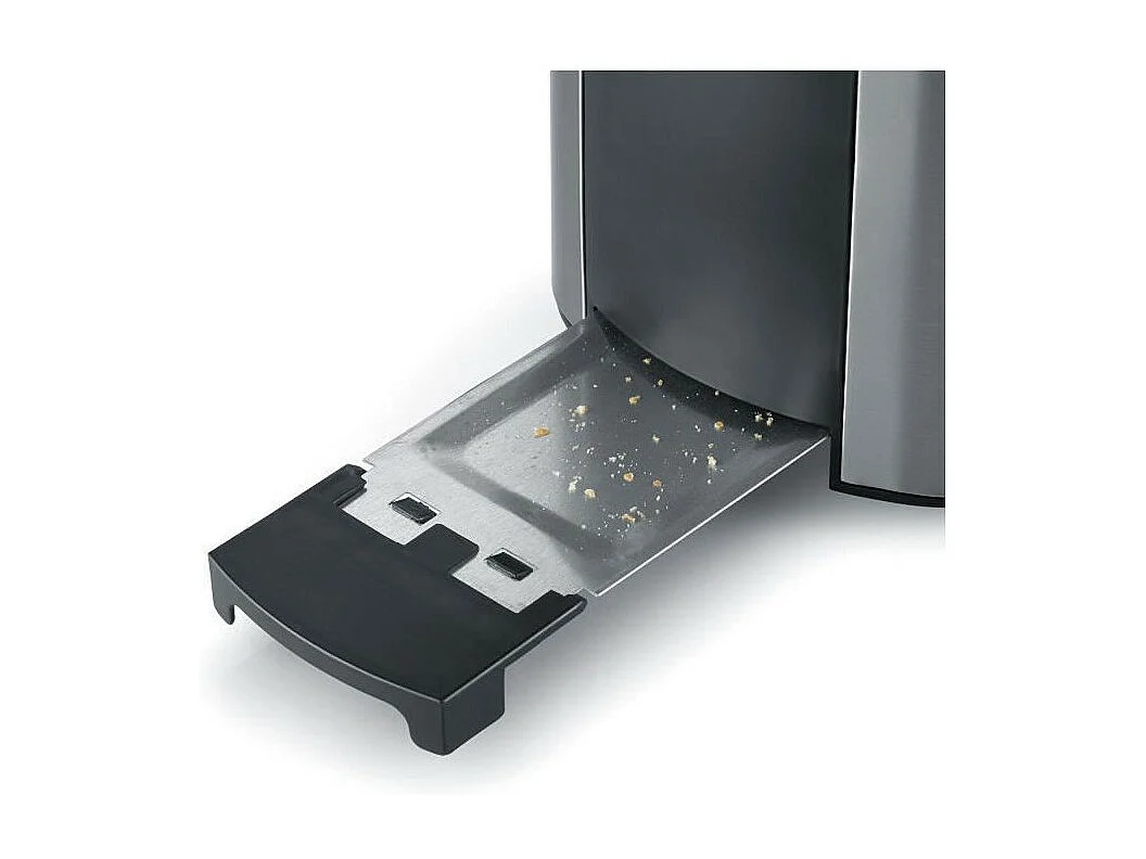 SEVERIN AT2589 Grille-pain, 2 fentes pour 2 tranches : griller, degeler et rechauffer, support viennoiseries, centrage auto, Ino