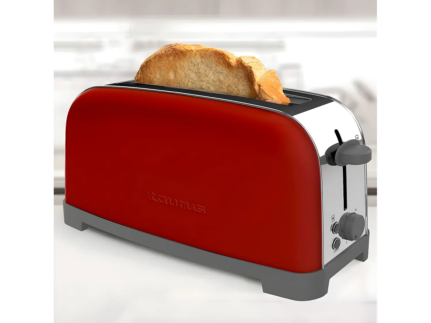 Taurus Grille-pains 1 fente 850w rouge - VINTAGESINGLERED850W