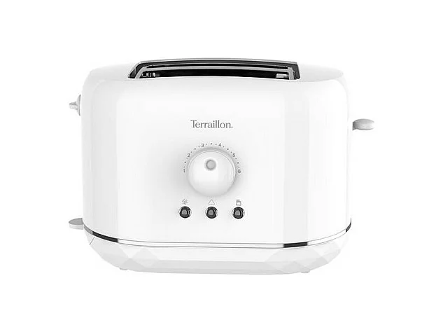 TOASTER 900W REGLAGE ELECTRONIQUE CAPTEUR DE T° DESIGN DIAMANT BLANC TERRAILLON - 15352
