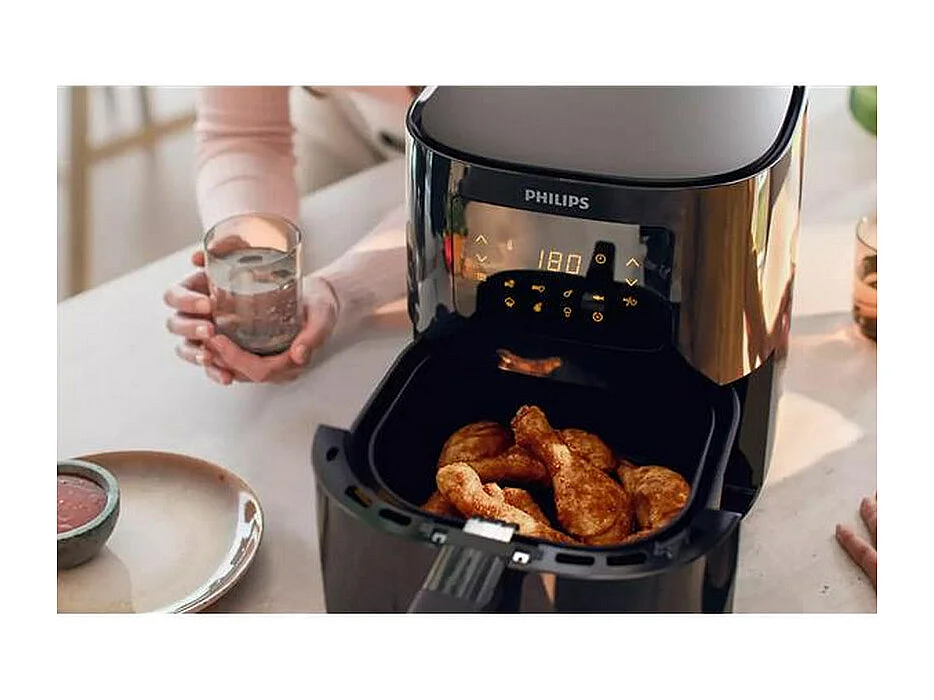 Freidora de aire Philips HD9252/70 1400W 4,1L 7 modos negro