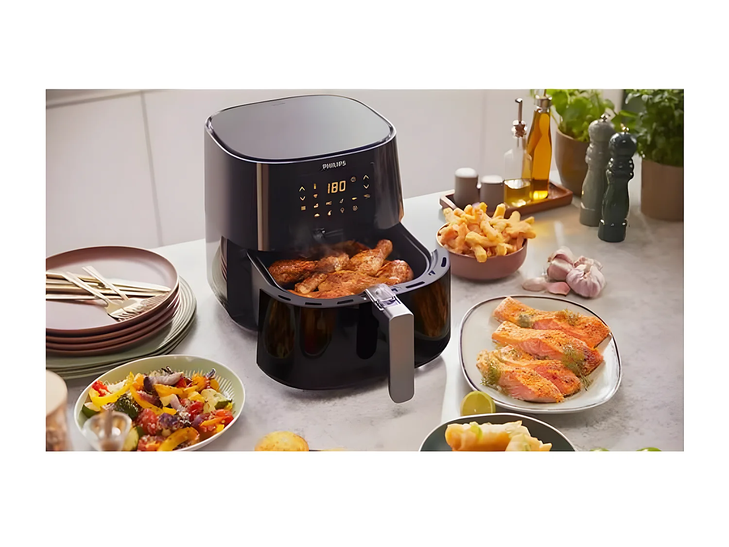 Friteuse Philips HD9280 60 Airfryer O ACC W
