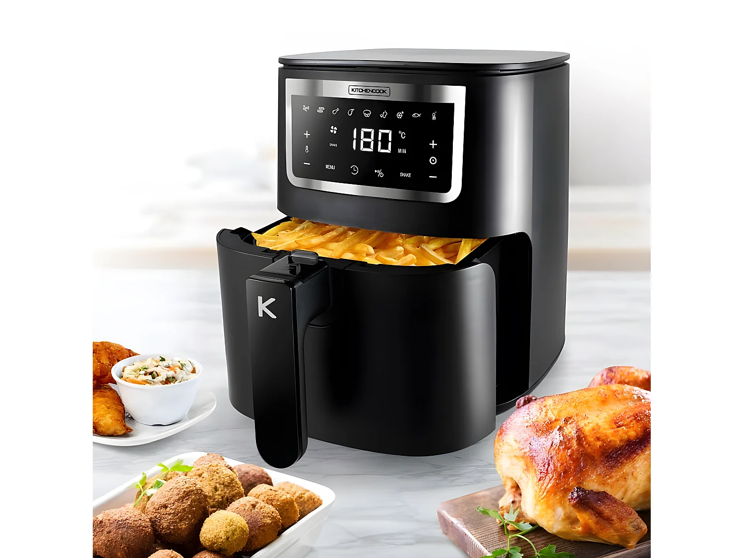 Friteuse sans huile Kitchencook AIRMED3 1400 W Noir
