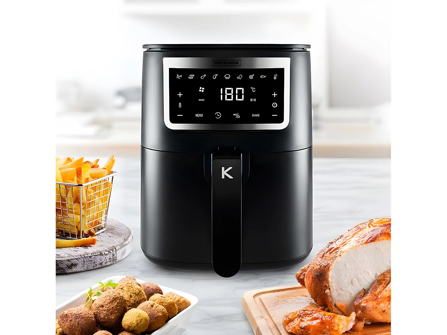 Friteuse sans huile Kitchencook AIRMED3 1400 W Noir