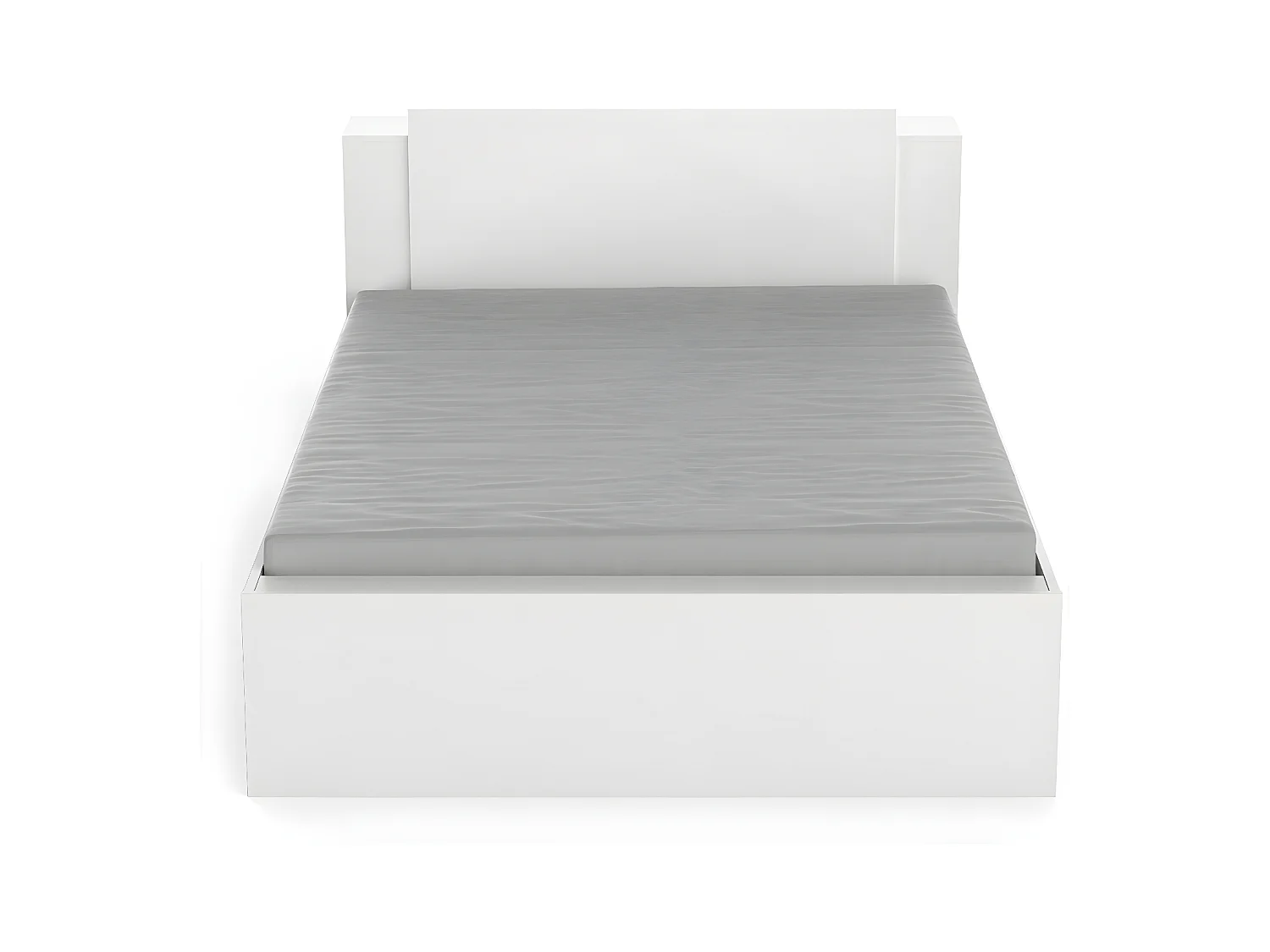 Bett in 140x190/200 cm mit 2 Schubladen und 2 Nischen - L144,7 cm