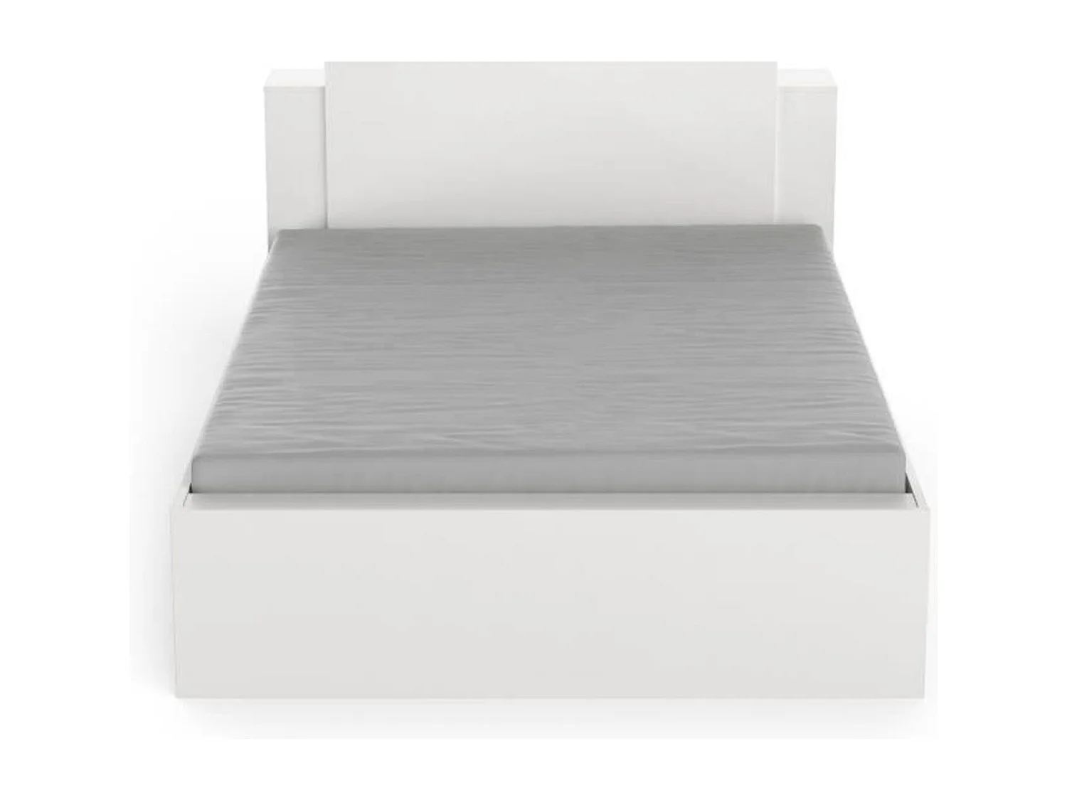 Bett in 140x190/200 cm mit 2 Schubladen und 2 Nischen - L144,7 cm