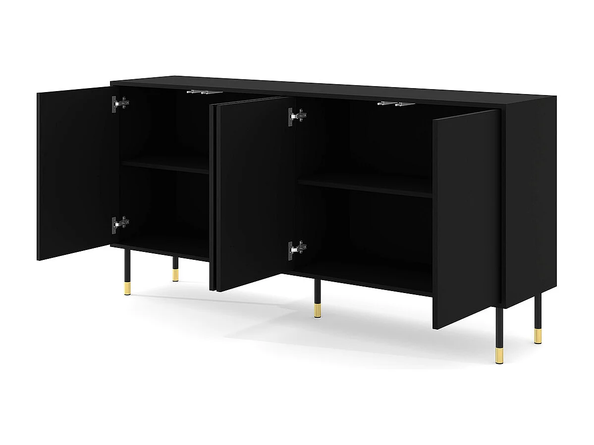 Buffet 4 portes Aglaé Noir